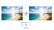 Image converter tool for brightness and exposure optimized photos