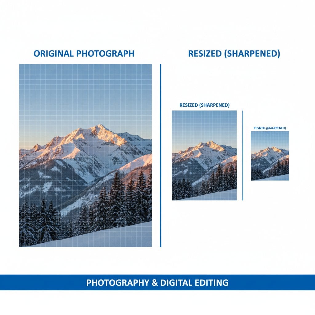 How to resize images without losing quality showing before and after comparison