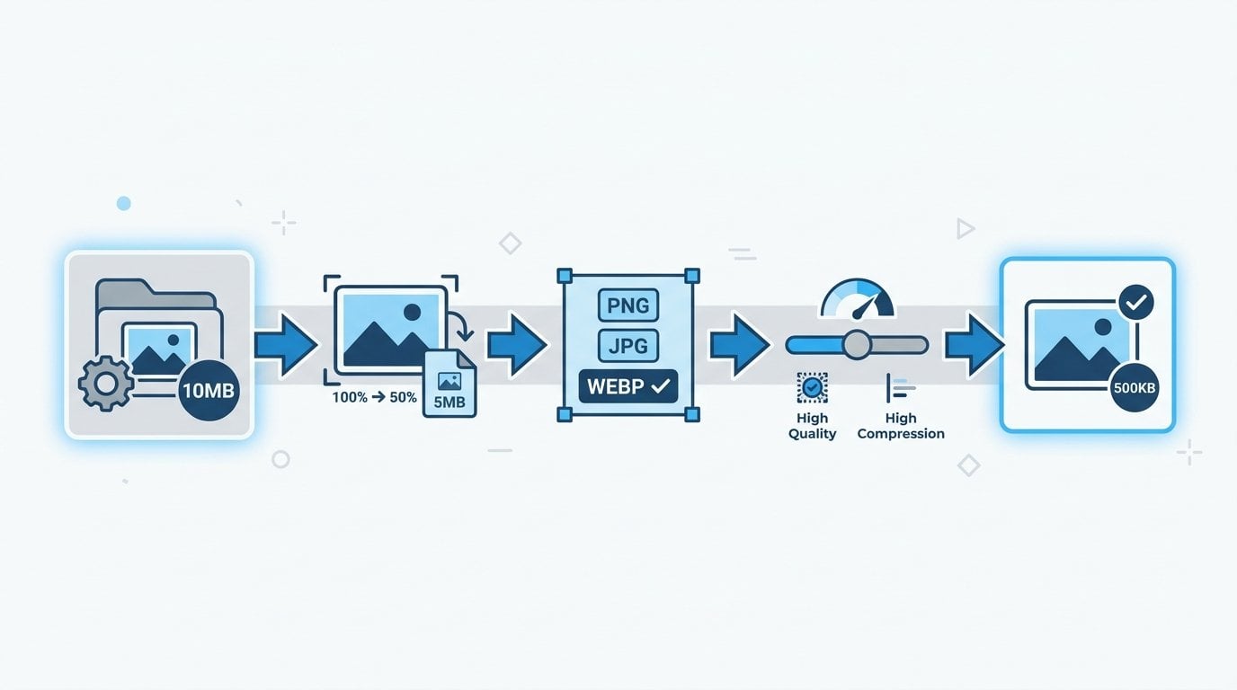 Рабочий процесс сжатия изображений: лучшие практики оптимизации с использованием методов с потерями и без потерь