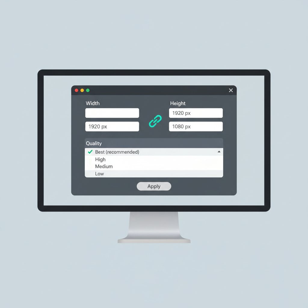 Photoshop图像大小对话框显示质量保持的重采样选项