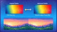 Image compression tool with GIF palette optimization and dithering support